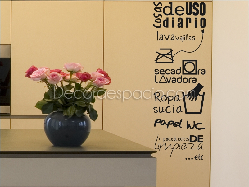 Vinilo cosas de uso diario