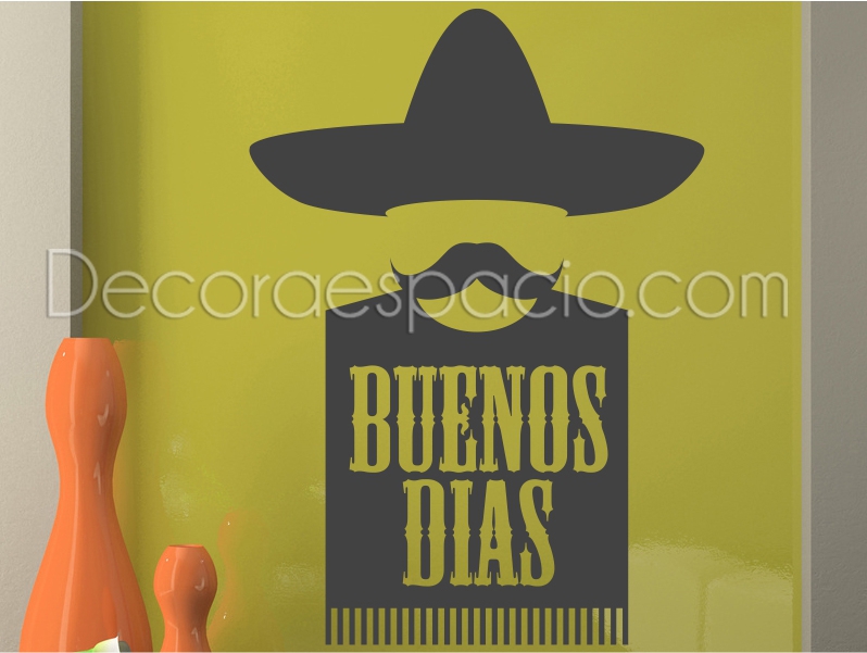 Vinilo buenos dias 