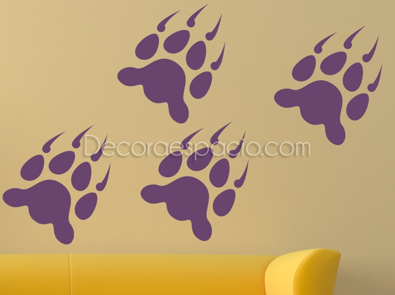 Vinilo huellas de lince