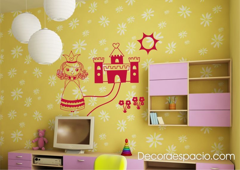 Vinilo castillo de princesas