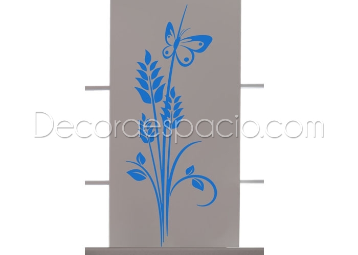 Vinilo floral trigo