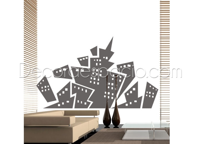 Vinilo ciudad abstracta