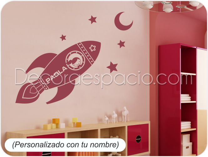 Vinilo cohete niña
