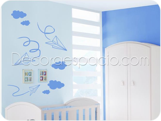 Vinilo aviones de papel