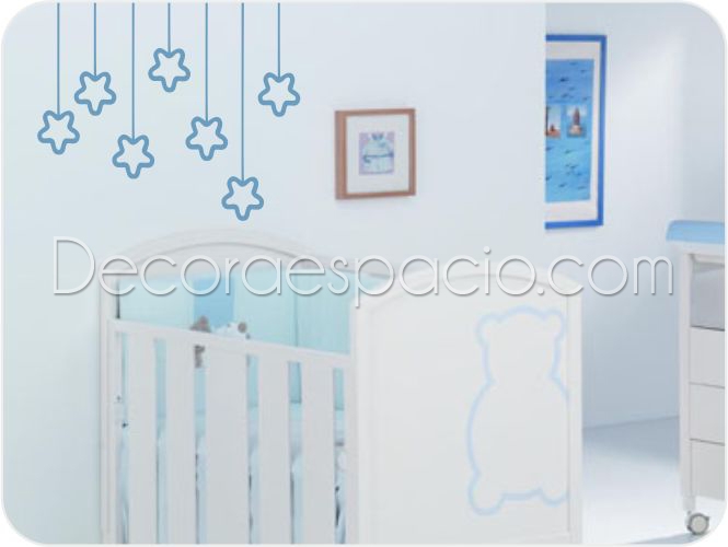 Vinilo estrellas colgantes