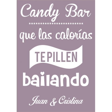 Cartel de Fiesta Candy Bar